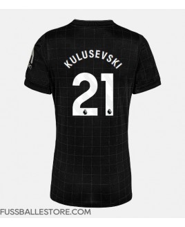 Günstige Tottenham Hotspur Dejan Kulusevski #21 Auswärtstrikot Damen 2025-26 Kurzarm